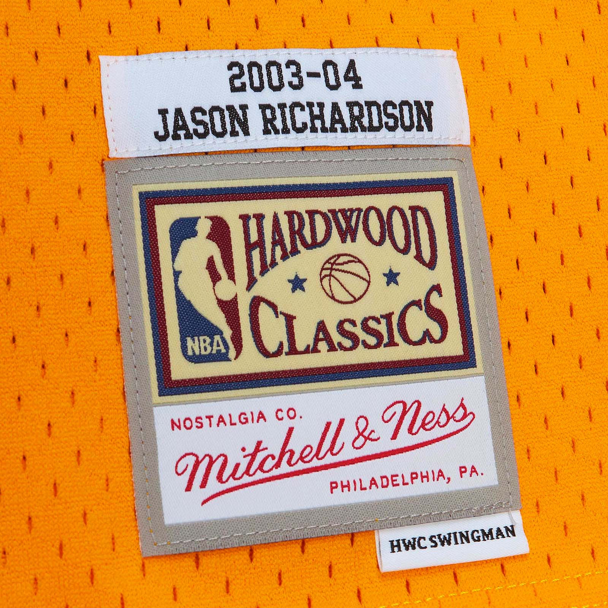 Jason Richardson Golden State Warriors 03-04 HWC Swingman Jersey - Yellow