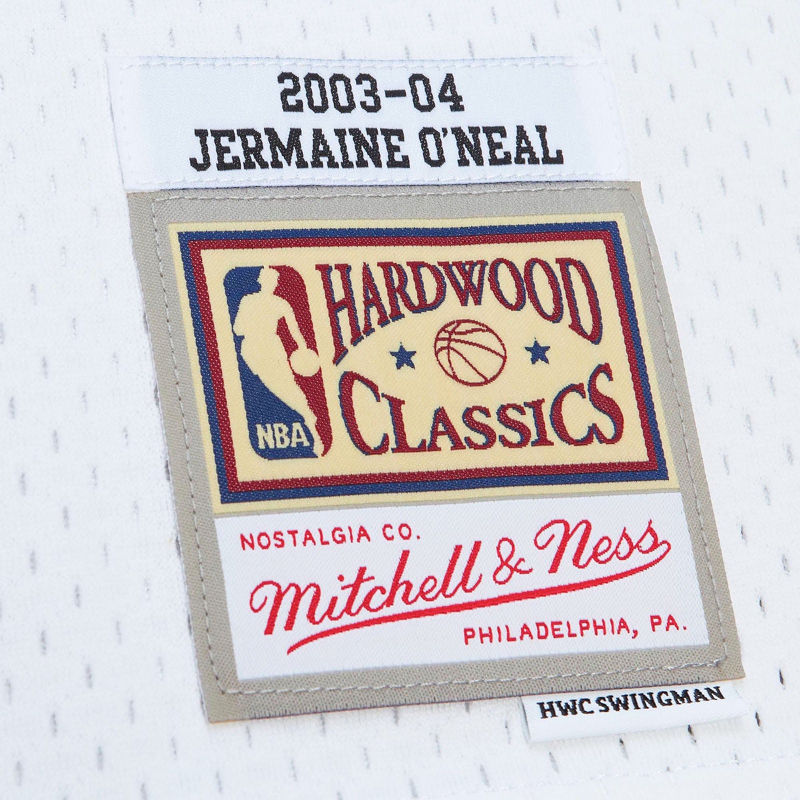 Swingman Jermaine O'Neal Indiana Pacers White HWC 2003-04 Jersey
