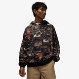 Brooklyn AOP TV Hoodie - Black