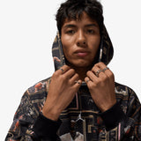 Brooklyn AOP TV Hoodie - Black