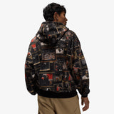 Brooklyn AOP TV Hoodie - Black