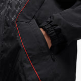 Brooklyn Printed Draft Jacket - Black/Gym Red