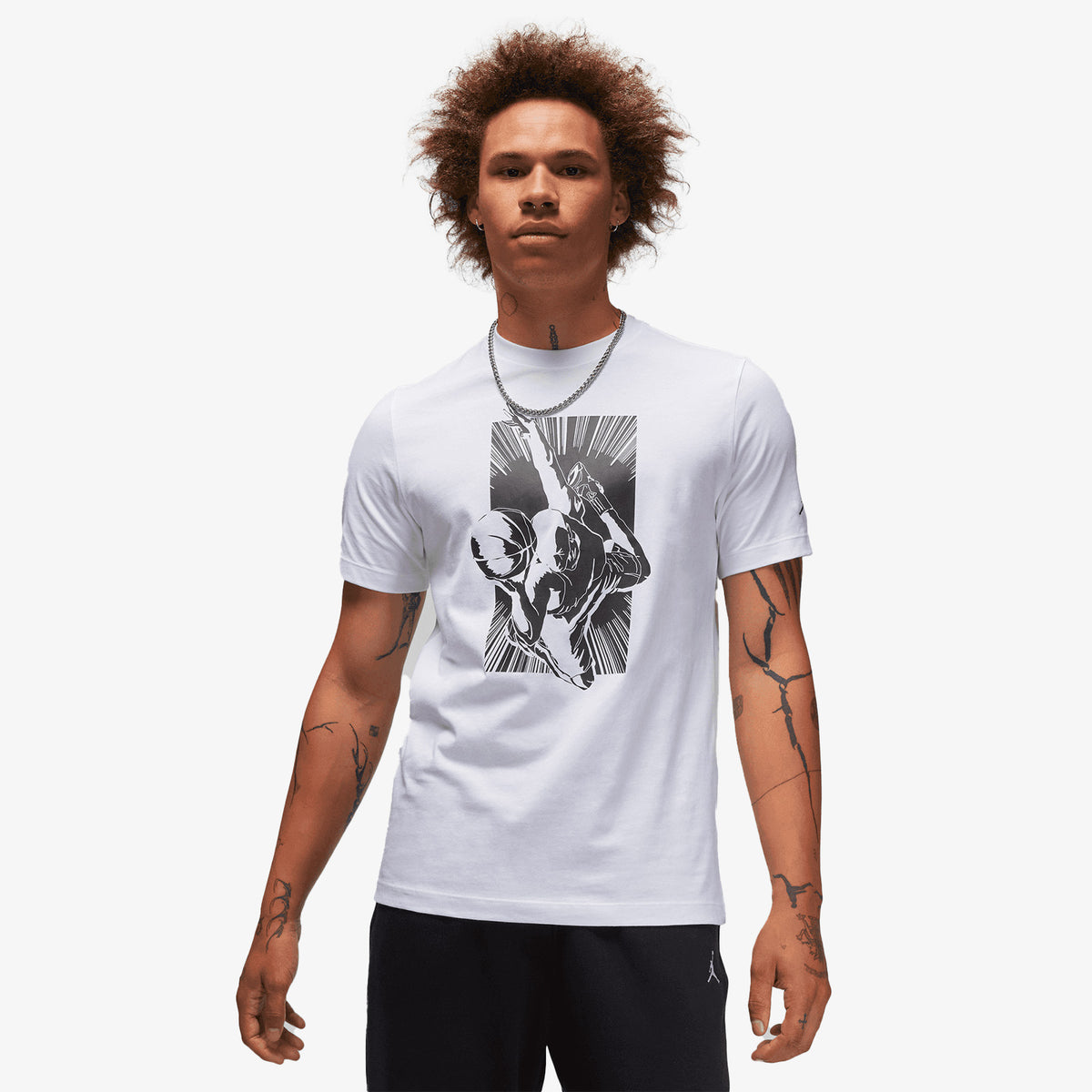 Jordan Dunk Graphic T-Shirt - White