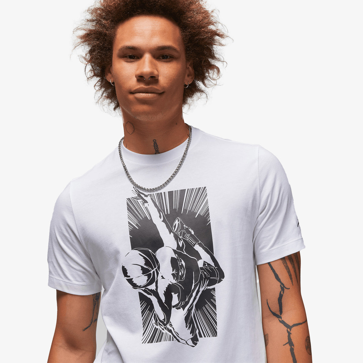 Jordan Dunk Graphic T-Shirt - White
