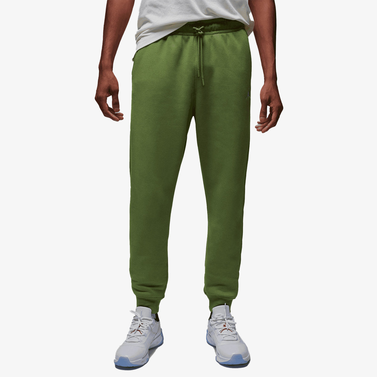 Olive green jordan sweatpants top
