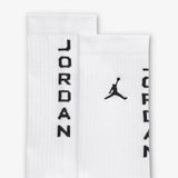 Everyday Jumpman Crew Socks (1 Pairs) - White/Black