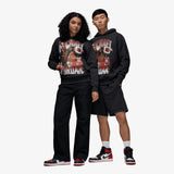 Flight Graphic Fleece Hoodie - Off Noir