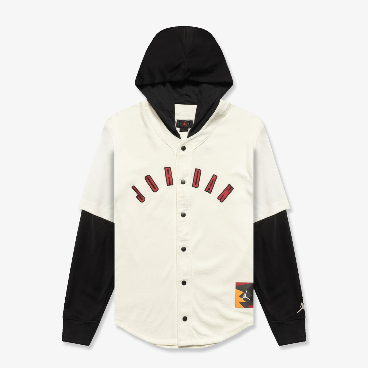 Flight MVP Wordmark Button Up Shirt White Throwback
