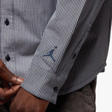 Flight Oxford Button Up Shirt - Obsidian/White