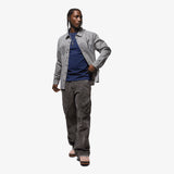 Flight Oxford Button Up Shirt - Obsidian/White
