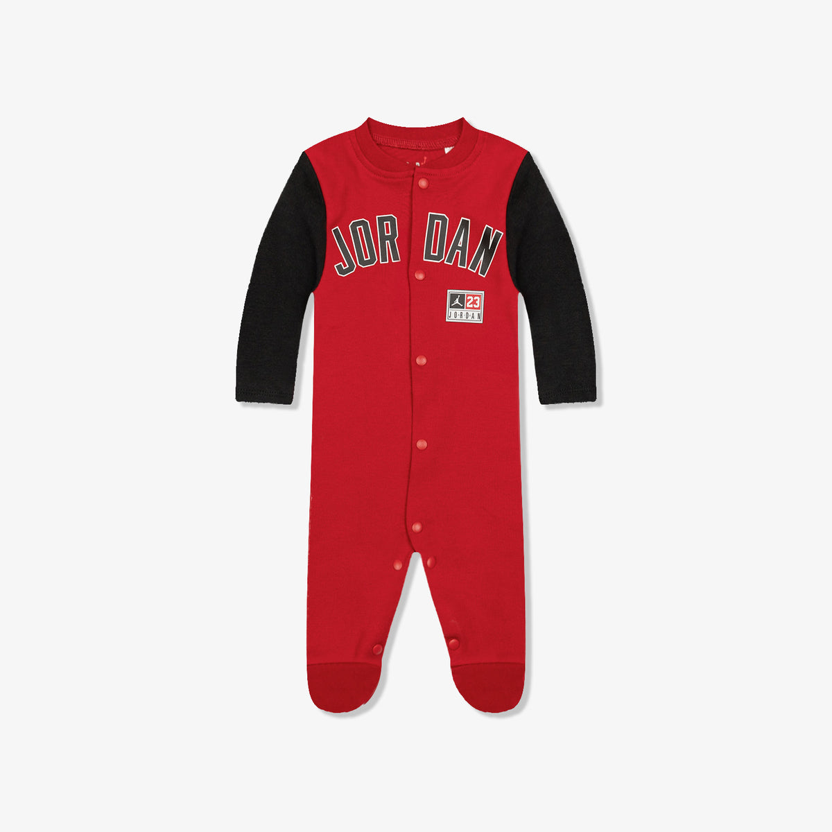 Jordan Footed Infant Coveralls - Gym Red