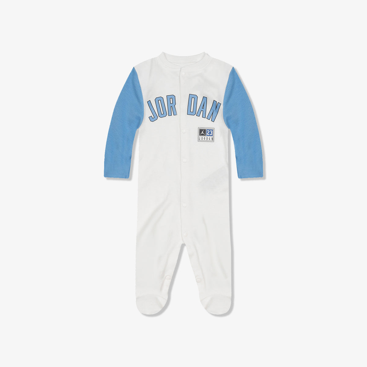 Jordan Footed Infant Coveralls - White