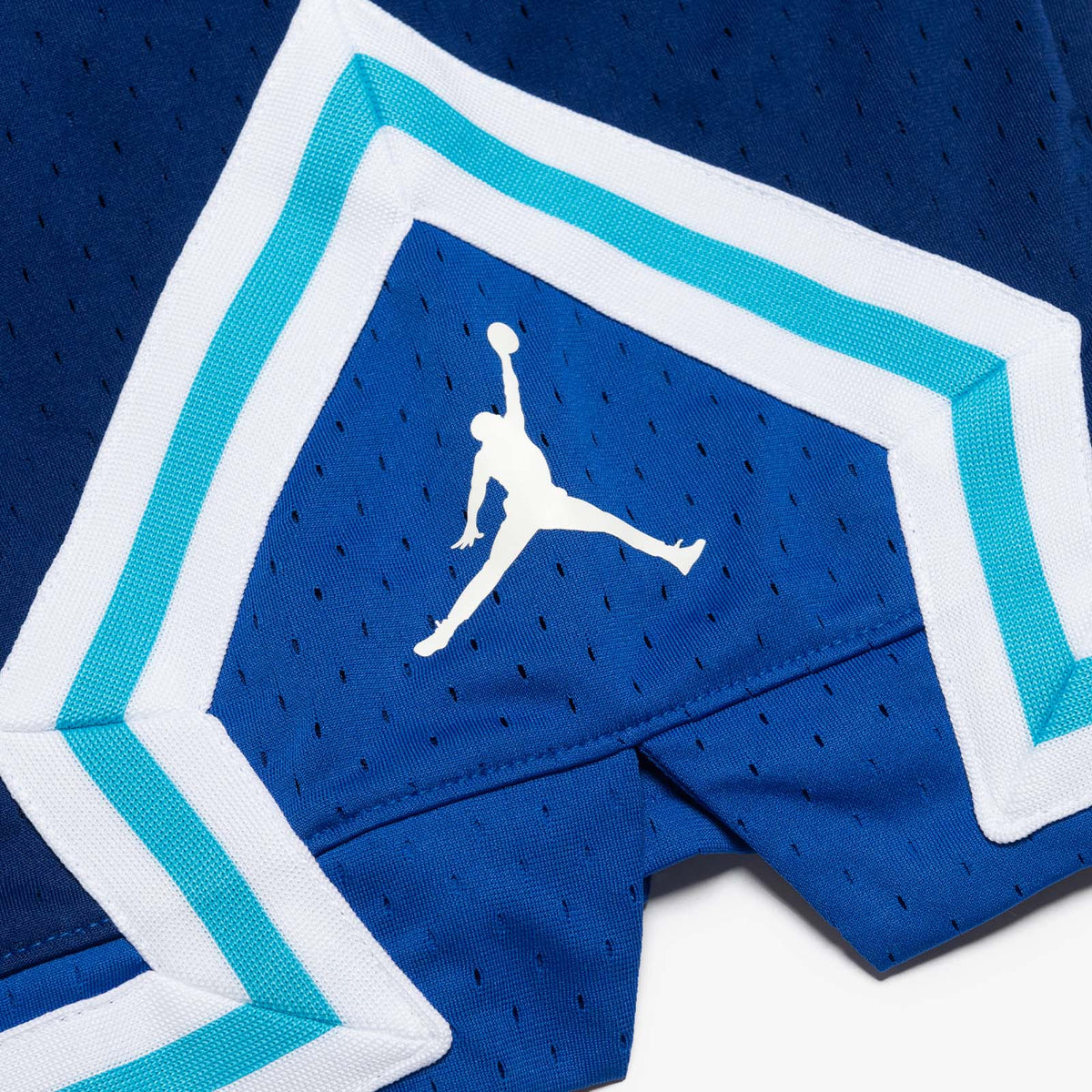 Jordan Dri Fit Mesh Diamond Youth Shorts Blue Throwback