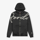 Jumpman MVP Script Full-Zip Fleece Hoodie - Off Noir