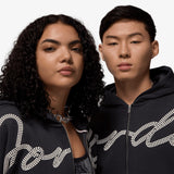 Jumpman MVP Script Full-Zip Fleece Hoodie - Off Noir