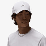 Rise Metal Logo Woven Cap - White