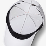 Rise Metal Logo Woven Cap - White