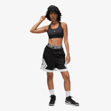 Jumpman Sport Medium-Support Padded Bra - Black/White