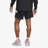 3 Stripe Fleece Short - Black