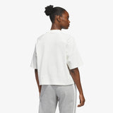Womens Basketball Boxy Tee - Off White