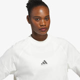 Womens Basketball Boxy Tee - Off White