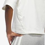 Womens Basketball Boxy Tee - Off White