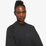 Womens Basketball Boxy Tee - Black