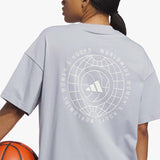 World Wide Hoops Graphic Tee - Grey