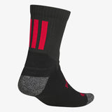 AE Crazylite Crew Socks - Black/Pure Ruby