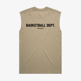 Basketball Department Faded Tank - Khaki