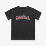 Throwback 'New York or Nowhere' Graphic Youth Tee - Black