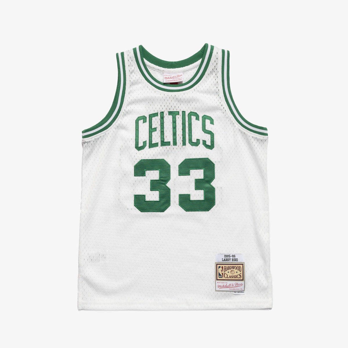 Larry Bird Boston Celtics 85-86 HWC Youth Swingman Jersey - White