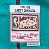 Larry Johnson Charlotte Hornets 92-93 HWC Swingman Jersey - Teal