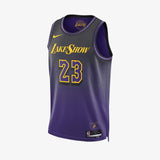 LeBron James Los Angeles Lakers 2024/25 City Edition Swingman Jersey - Purple