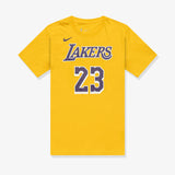 LeBron James Los Angeles Lakers Icon Name & Number NBA T-Shirt - Yellow