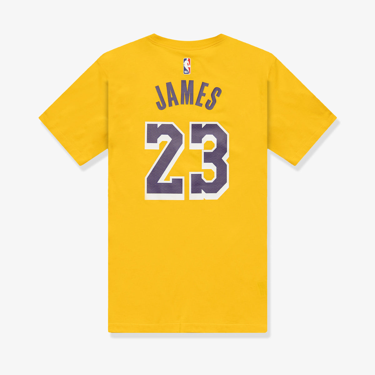 Youth Los Angeles Lakers LeBron James Gold Icon Name & Number T-Shirt