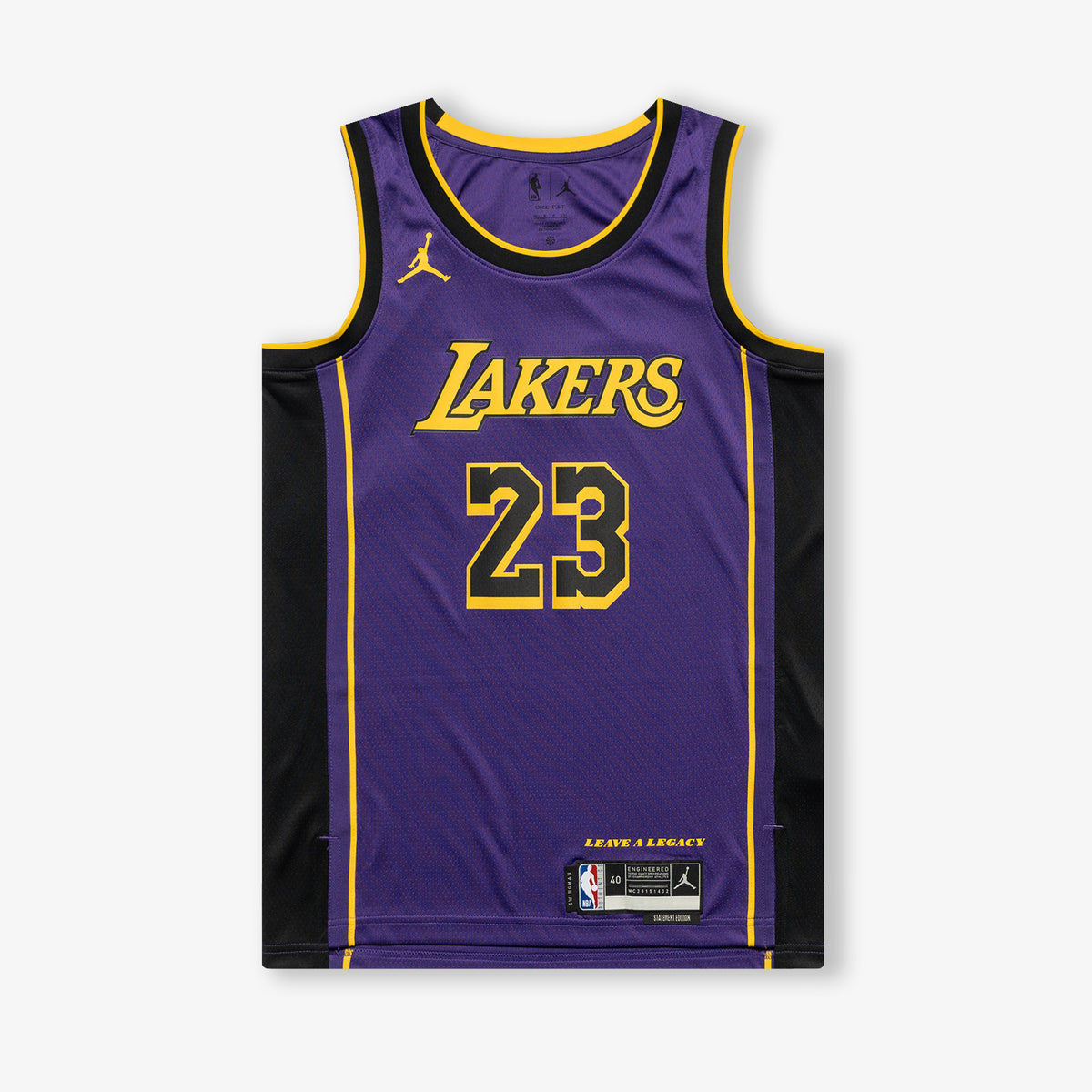 Jordan Boys LeBron James Lakers Statement Swingman Jersey - Purple/Yellow Size L
