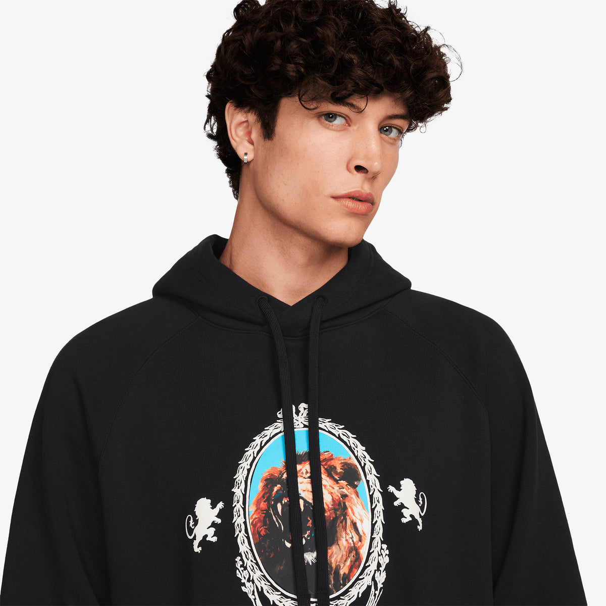 LeBron &#39;Strive For Greatness&#39; Lion Fleece Hoodie - Black