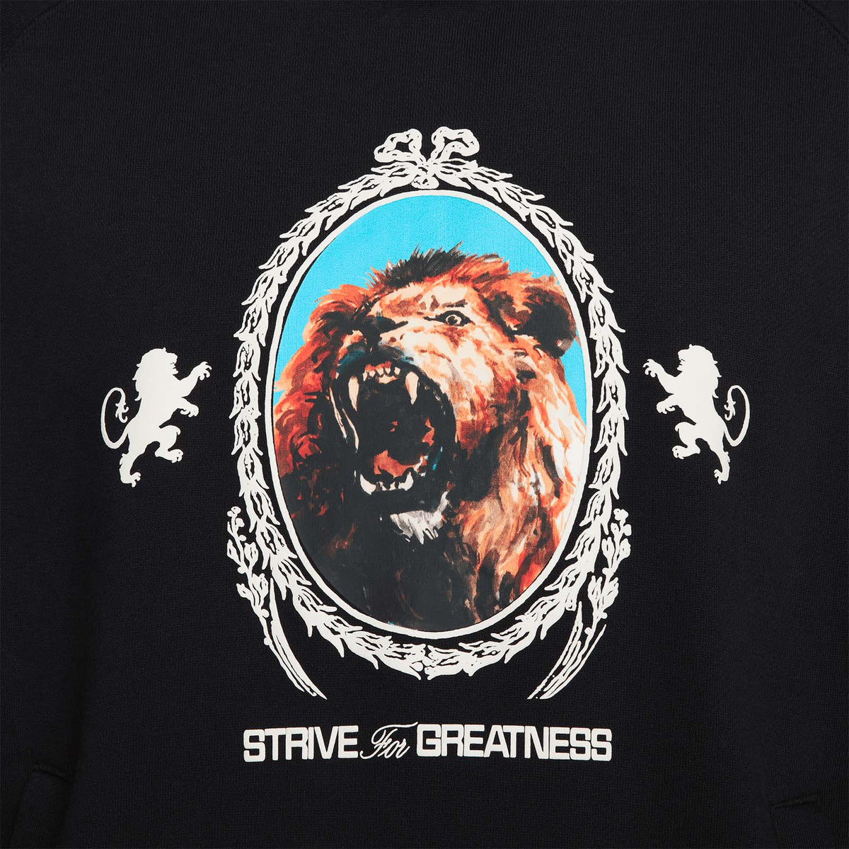 LeBron &#39;Strive For Greatness&#39; Lion Fleece Hoodie - Black