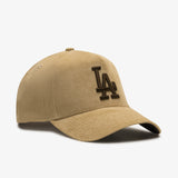 Los Angeles 9Forty Camel Cord A-Frame Snapback - Beige