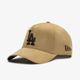 Los Angeles 9Forty Camel Cord A-Frame Snapback - Beige