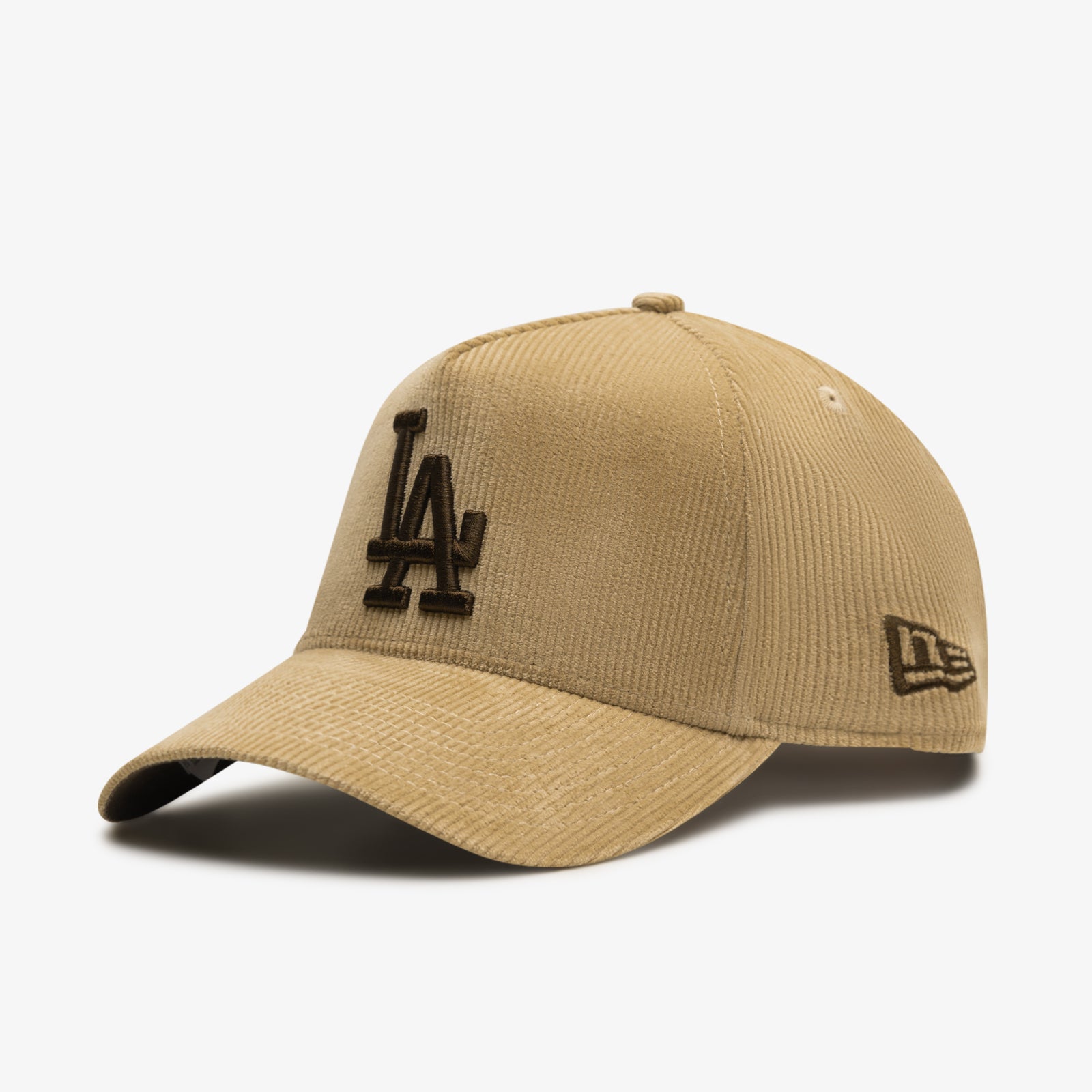 Los Angeles 9Forty Camel Cord A Frame Snapback Beige Throwback