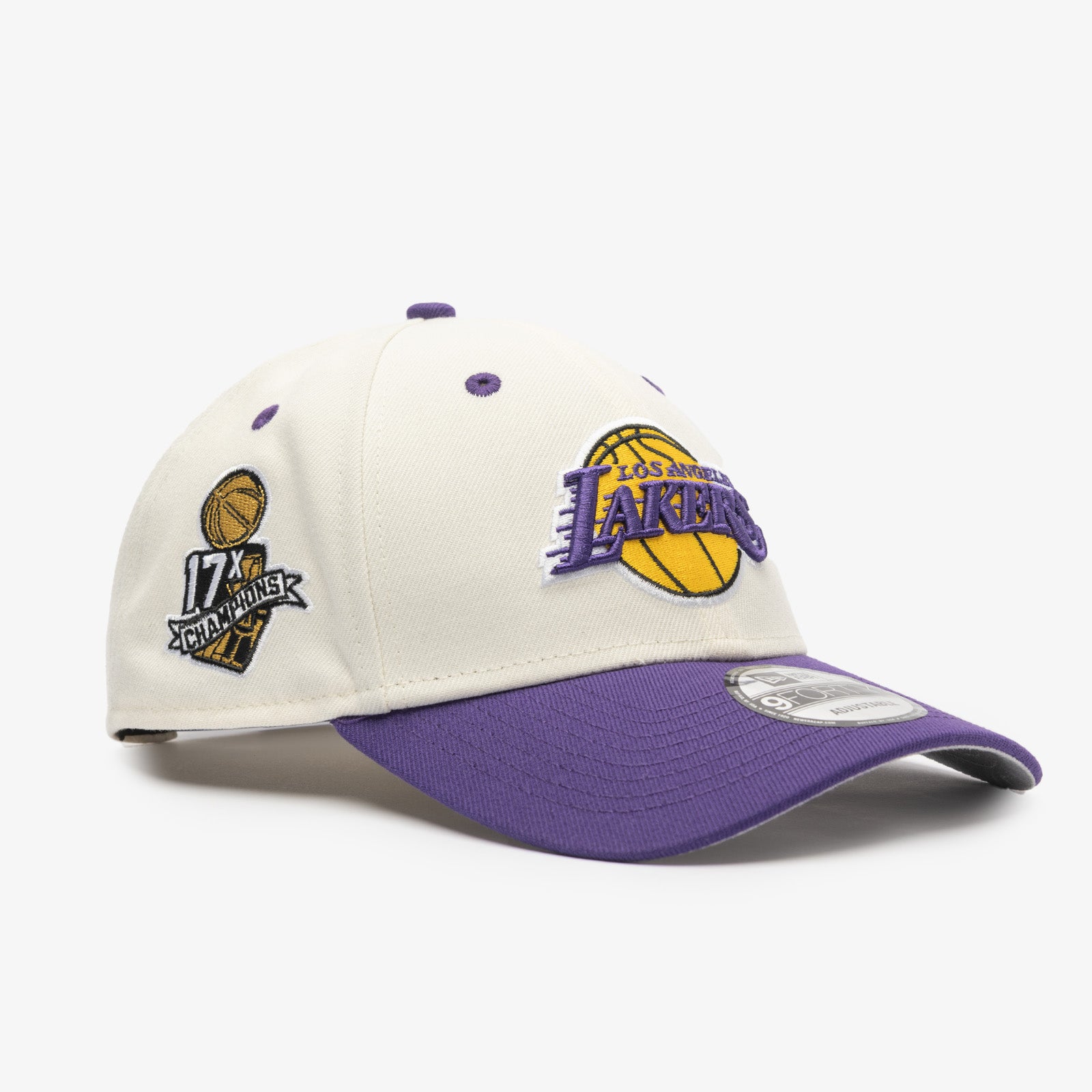 NEW ERA 9FORTY LOS ANGELES LAKERS 17 TIMES NBA CHAMPIONS GREY