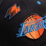 Los Angeles Lakers Double Team Pro Crown Snapback - Black