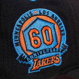 Los Angeles Lakers Double Team Pro Crown Snapback - Black