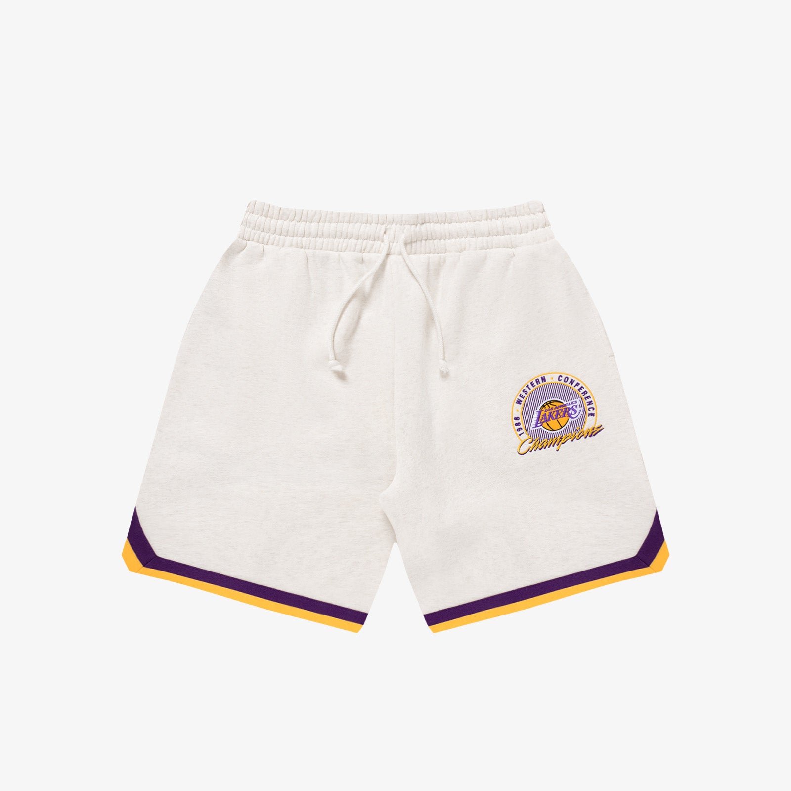 Laker shorts with lakers on the front 2025