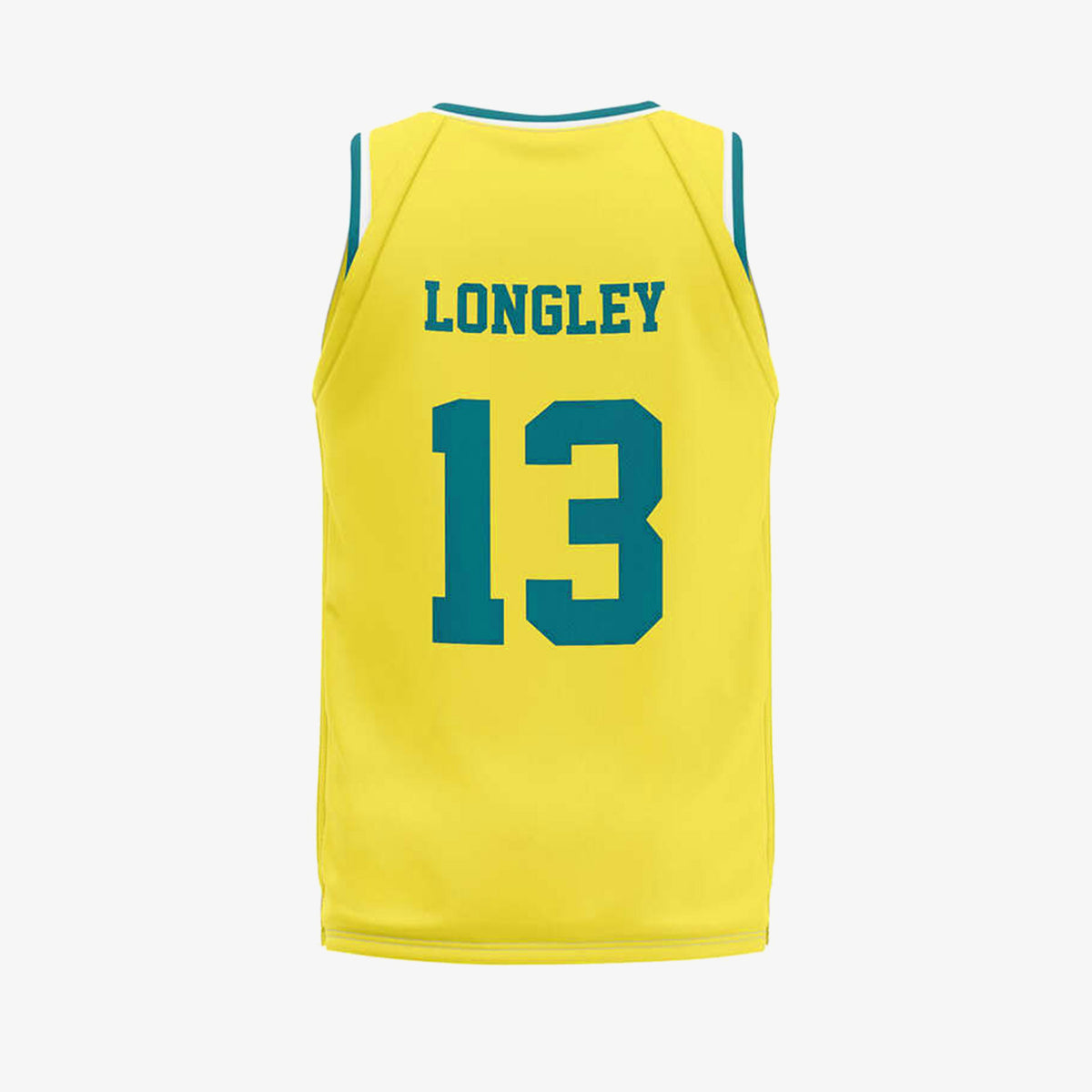 Luc Longley Australian Boomers 2000 Olympic Replica Jersey - Yellow