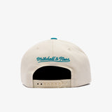 Charlotte Hornets Pro Pinch Snapback - White Cream/Teal