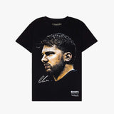 Luka Doncic NBA Big Head T-Shirt - Faded Black