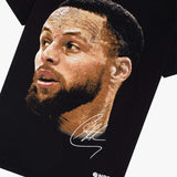 Steph Curry NBA Big Head T-Shirt - Faded Black